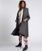 Herringbone Blanket Coat- Grey