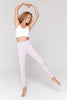 Metta Ribbed Legging-Rose Quartz