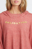 Holidaying Hoodie-Lychee