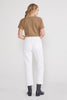Josie High Rise Crop - Vintage White