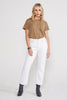 Josie High Rise Crop - Vintage White