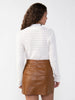 Lace Mock Top- Creme