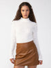 Lace Mock Top- Creme