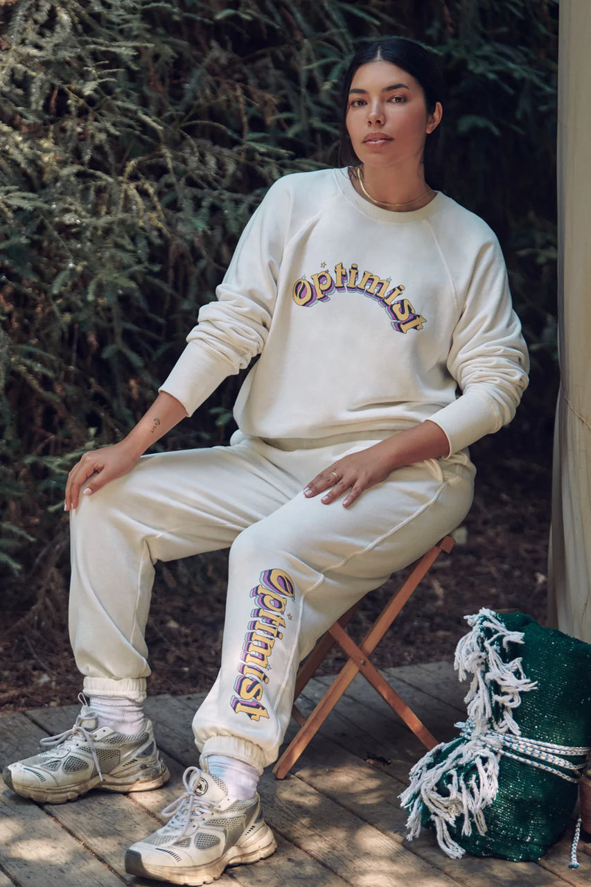 Optimist Bridget Raglan Sweatshirt - Stone
