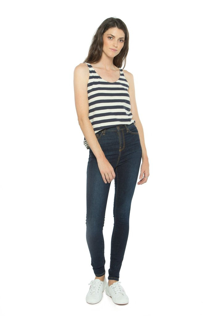 Harriet High Rise Skinny - Pacific