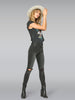 Isabel skinny mid-rise - washed blk distressed