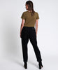 Drawstring Jeans - Onyx Black