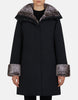 Smeg Hooded Parka w/ Faux Fur Lining - Black