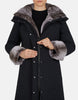 Smeg Hooded Parka w/ Faux Fur Lining - Black