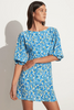 Fontane Mini Dress - Lou Floral Blue
