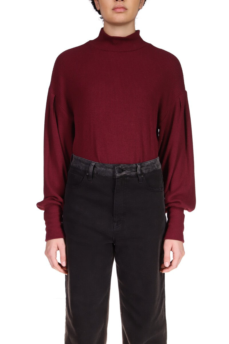 Cozy Nights Top- Dark Cherry