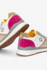 Cervino Trainers- Off White/Pink/Blue