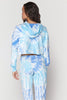 Tie Dye Luna Crop Hoodie - Aruba