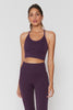 Icon T-Back Sports Bra- Blackberry