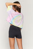Solstice Cropped Tee - Paradise Swirl Tie Dye