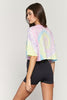 Solstice Cropped Tee - Paradise Swirl Tie Dye