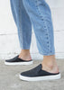 Murcia Snake Embossed Sneaker - Black