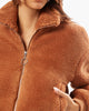 Teddy Bomber Jacket- Copper
