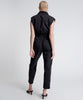 Sleeveless Olivia Aviator Jumpsuit- Washed Black