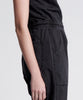 Sleeveless Olivia Aviator Jumpsuit- Washed Black