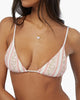 Cooper Floral Stripes Bikini Top - Baby Pink