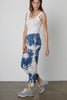 Nissa Tie Dye Fleece Pant - Navy