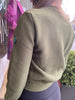 Belinda Hybrid Knit Jacket - Dusty Olive