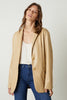 Camila Vegan Leather Jacket- Bisque