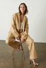 Camila Vegan Leather Jacket- Bisque