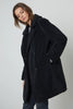 Christine Sherpa Coat- Black