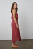 Kayle Cotton Dress - Bordo