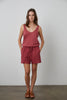 Jacky Cotton Romper - Bordo