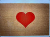 Red Heart Large Door Mat