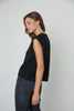 Leah Engineered Stitches Vest- Coal