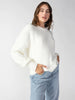 Plush Volume Sleeve Sweater- Creme
