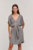Suzanna Satin Dress - Gunmetal
