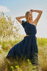 Giselle Linen One Shoulder Dress - Shadow