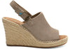 Suede Women's Monica Wedges - Desert Taupe