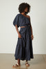 Giselle Linen One Shoulder Dress - Shadow