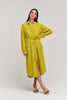 JORA LINEN SHIRT DRESS - LEMON DROP