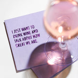 Wine & Great Cocktail Napkin