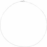 14K White Gold Lab-Grown Heart Diamond Necklace