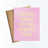 Pink Starburst Card