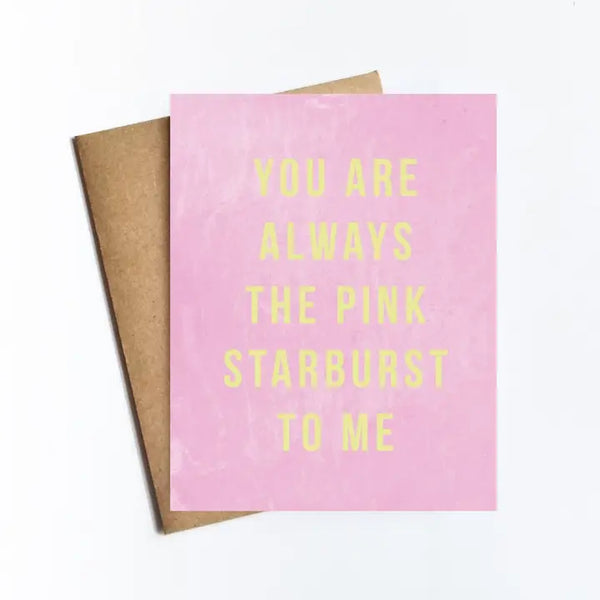 Pink Starburst Card