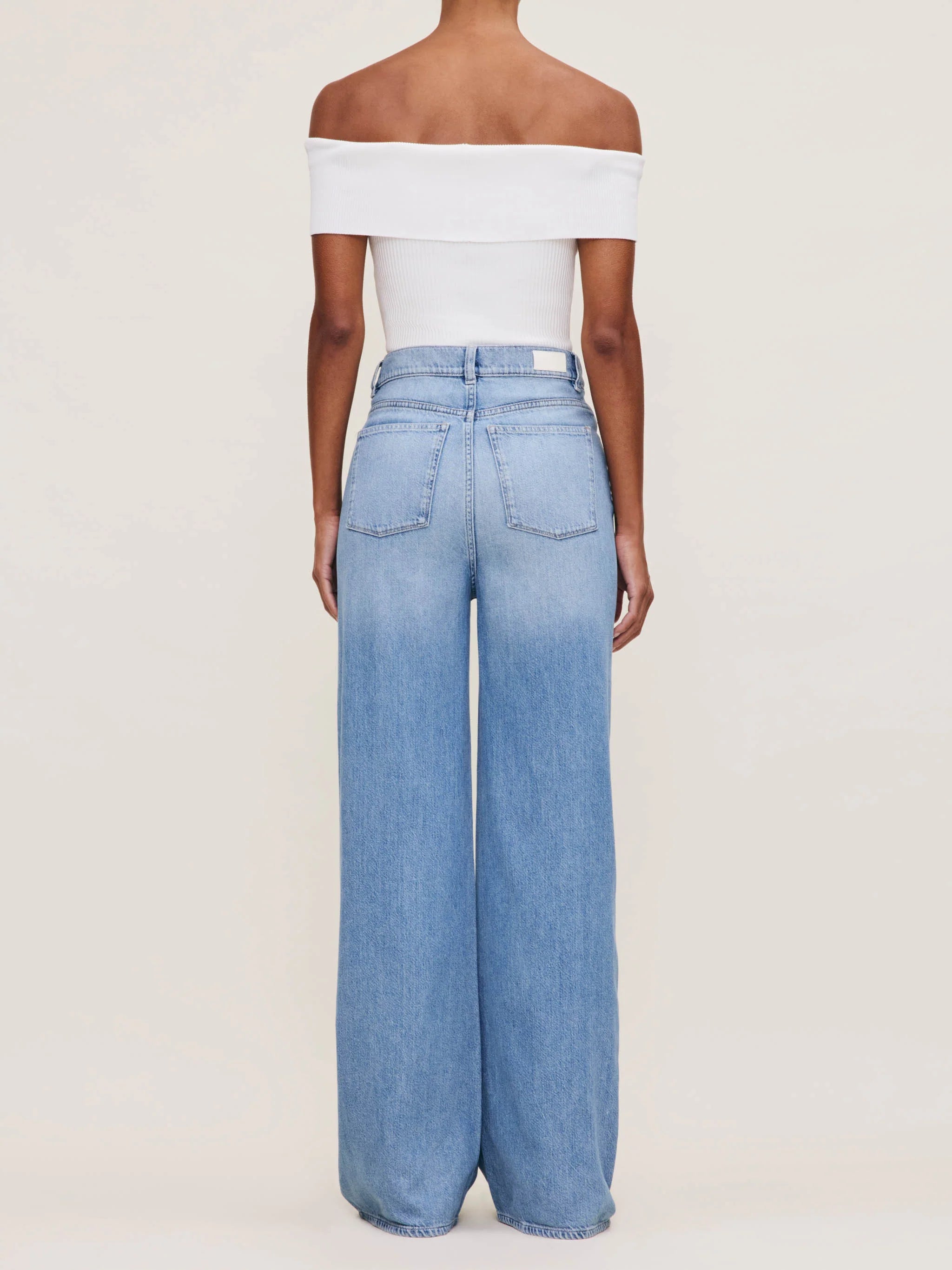 Hepburn High Rise Wide Leg Vintage - River Bank
