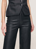 Karmine High Rise Wide Leg Jean - Black Coated