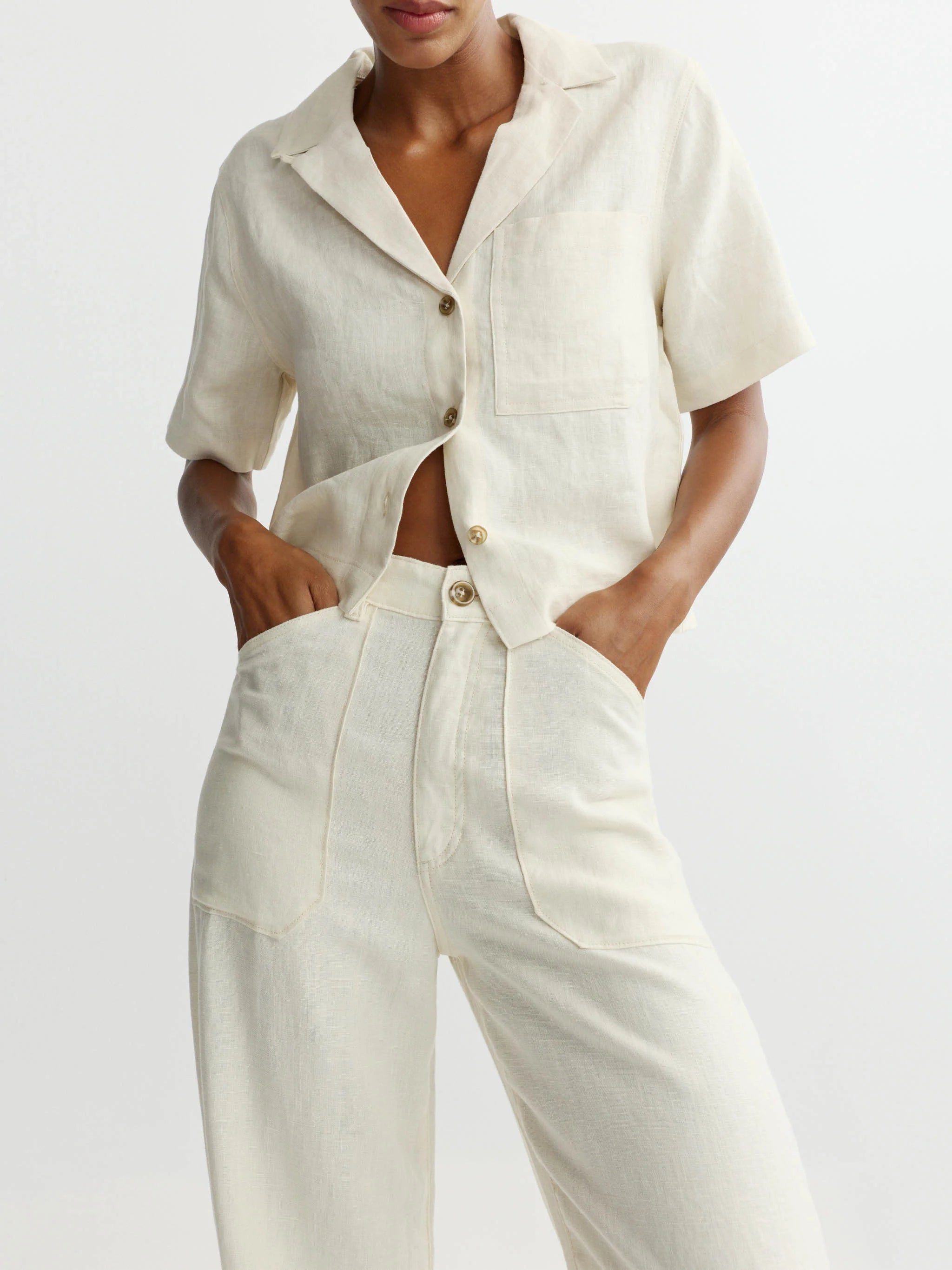 Taylor Relaxed Barrel-Flax Linen