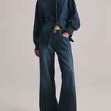 Alex Baggy Wide Leg -Fall Blues Aura
