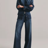 Alex Baggy Wide Leg -Fall Blues Aura