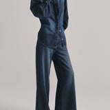 Alex Baggy Wide Leg -Fall Blues Aura